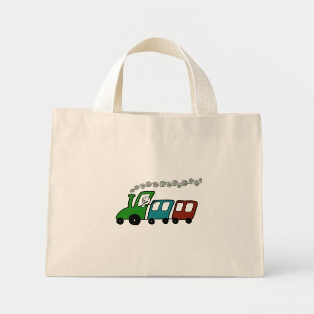 Mini Tote Bag Go Train Go Fourre-tout (Devant)