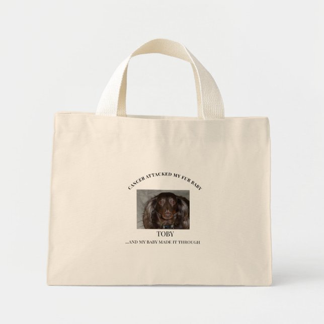 Mini Tote Bag Graphique de force pour survivant de bébé fourrure (Devant)