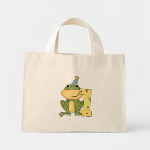 Mini Tote Bag Grenouille de fête 1er anniversaire T-shirts et ca