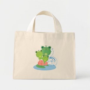 Mini Tote Bag Grenouilles joyeuses