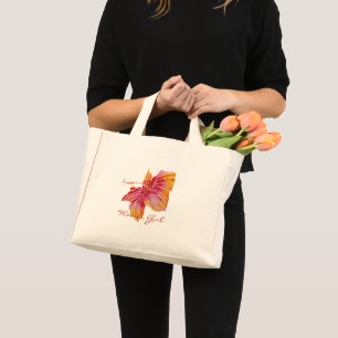 Mini Tote Bag Hibiscus hawaïen   Fleur Mariage minuscule Fourre-