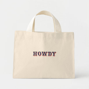 Mini Tote Bag Howdy