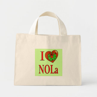 Mini Tote Bag I Heart (Love) NOLA,