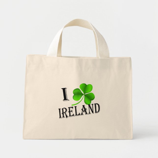 Mini Tote Bag I Irlande Shamrock bk tct (Devant)