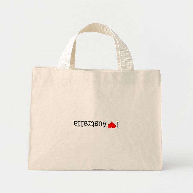 Mini Tote Bag I Love Australia (Devant)