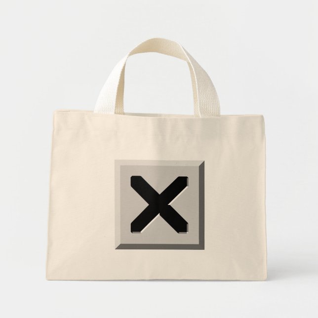 Mini Tote Bag Icône X (Devant)