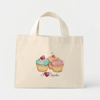 Mini Tote Bag ILoveCupcakes