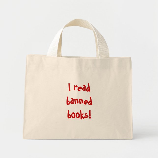 Mini Tote Bag J'ai lu des livres interdits ! (Devant)