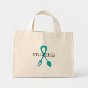 Mini Tote Bag J'Aime Quelqu'Un Avec Des Allergies Alimentaires F