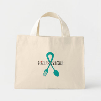 Mini Tote Bag J'Aime Quelqu'Un Avec Des Allergies Alimentaires F