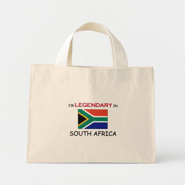 Mini Tote Bag Je préférerais être en AFRIQUE DU SUD (Devant)
