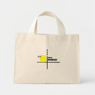 Mini Tote Bag je suis architecte