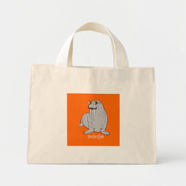 Mini Tote Bag Je suis le Walrus (Devant)