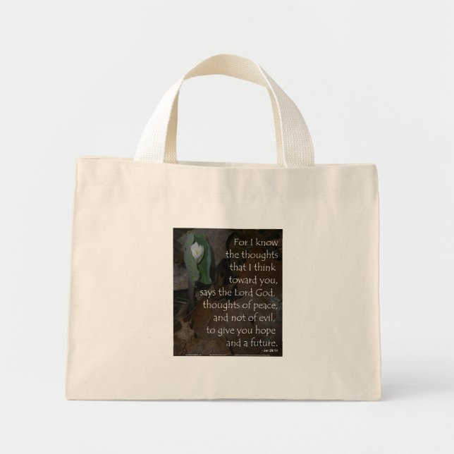 Mini Tote Bag Jeremiah 29:11 Tiny Fourre-tout (Devant)
