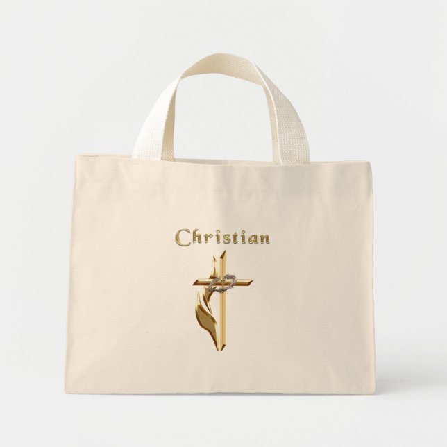 Mini Tote Bag Jn 3:16 (Devant)