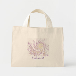 Mini Tote Bag Jolie demoiselle d'honneur rose