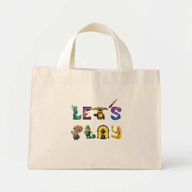 Mini Tote Bag Jouons (Devant)