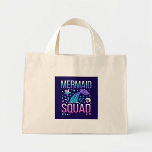 Mini Tote Bag Joyeux Anniversaire Design de Fête Océanique de la