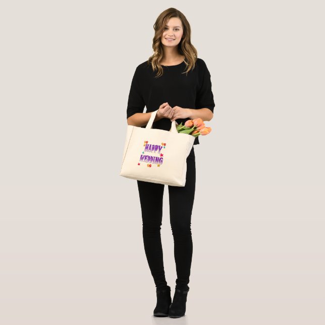 MINI TOTE BAG JOYEUX MARIAGE (Devant (modèle))