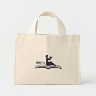 Mini Tote Bag Juste un autre chapitre livre ouvert - Lecture fém