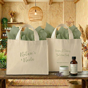 Mini Tote Bag Kit Restaurateur pour Ongles Artisan Sage Nature