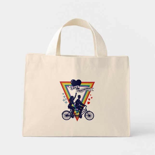 Mini Tote Bag la Saint-Valentin (Devant)