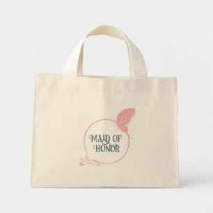 Mini Tote Bag La Servante D'Honneur Papillon Rose Art Nouveau