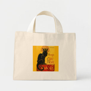 Mini Tote Bag Le Conversation Noir Le Chat Noir