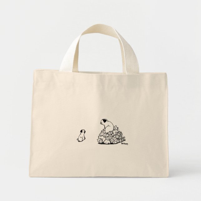 Mini Tote Bag Le partage est difficile (Devant)