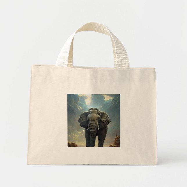 Mini Tote Bag Le Prince Eléphant (Devant)