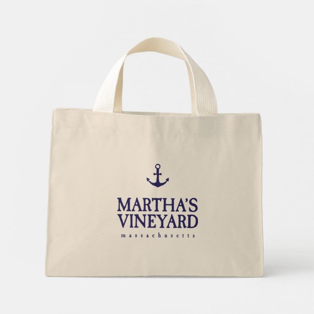 Mini Tote Bag Le vignoble de Martha (Dos)