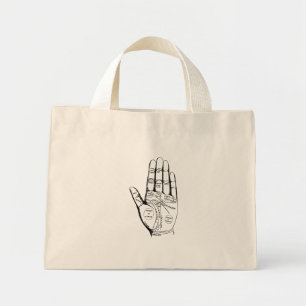 Mini Tote Bag Lecture de Palmiste vintage