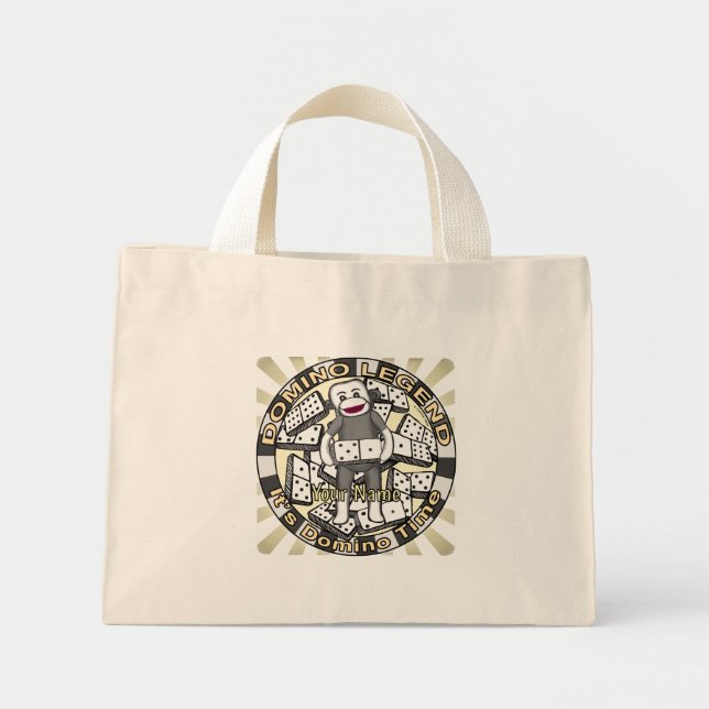 Mini Tote Bag Légende du singe de chaussette Domino  (Devant)