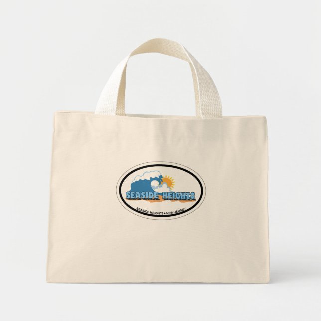 Mini Tote Bag Les hauteurs du bord de mer. (Devant)