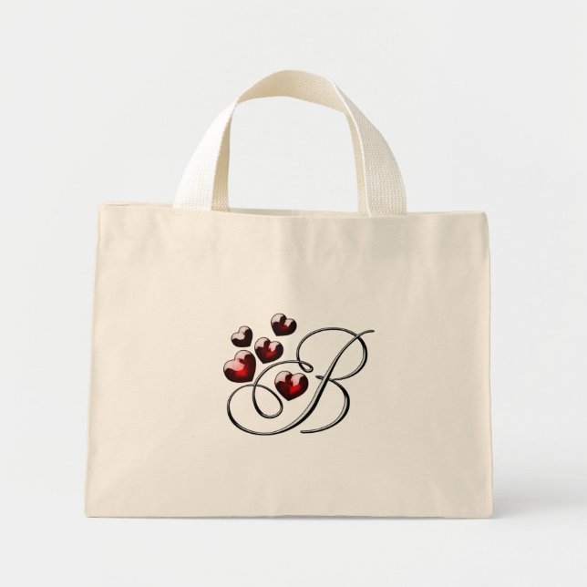 Mini Tote Bag lettre B (Devant)