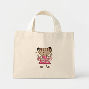 Mini Tote Bag Little Girl 4th Birthday Tshirts et cadeaux