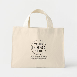 Mini Tote Bag Logo de société moderne Clients Cadeaux personnali