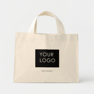 Mini Tote Bag Logo d'entreprise professionnelle moderne