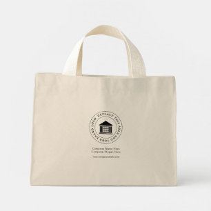 Mini Tote Bag Logo d'entreprise simple et minimaliste personnali