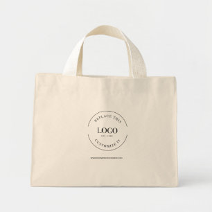 Mini Tote Bag Logo d'entreprise simple personnalisé échange