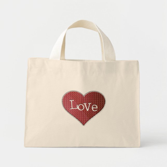 Mini Tote Bag Love Floral Bag (Devant)
