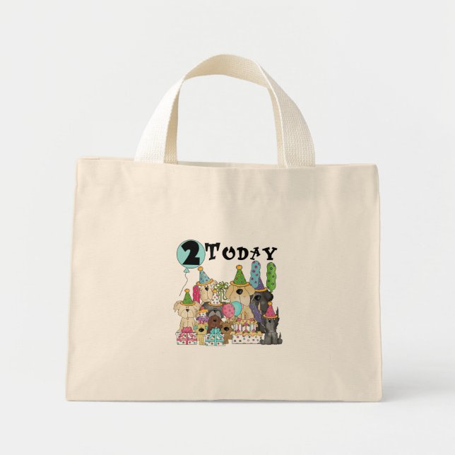 Mini Tote Bag Marionnettes 2e anniversaire Bash Tshirts et cadea (Devant)