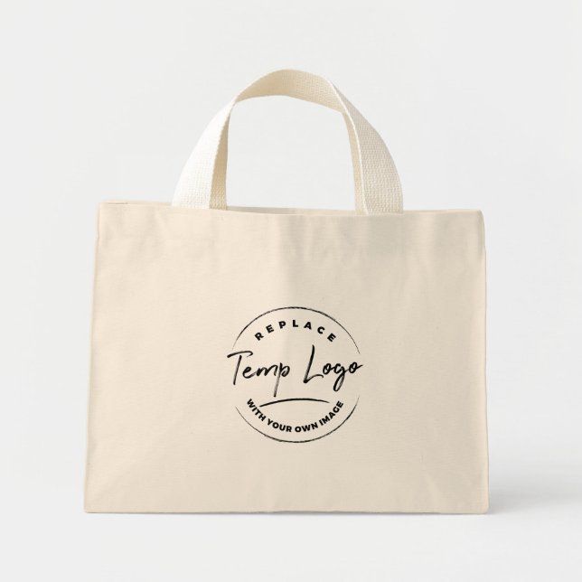 Mini Tote Bag Marque avec votre logo d'entreprise (Devant)
