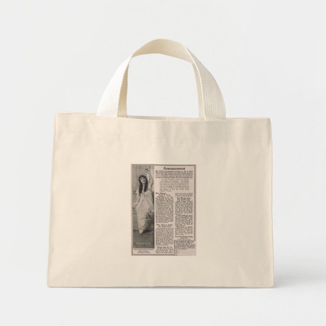 Mini Tote Bag Mary Pickford 1916 (Devant)