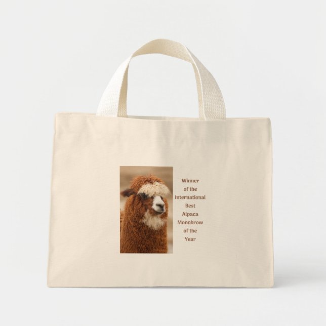 Mini Tote Bag Meilleur Sourcil Uni d'Alpaca (Devant)