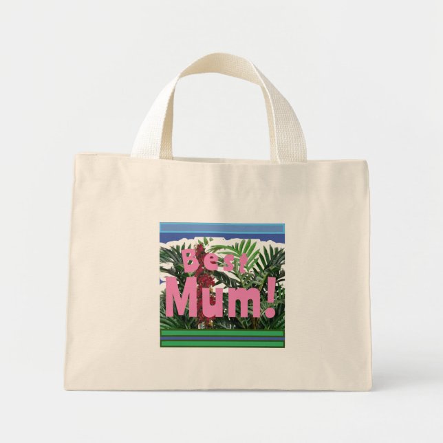 Mini Tote Bag Meilleure maman ! (Devant)