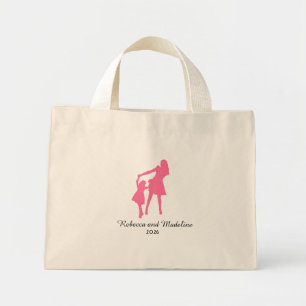 Mini Tote Bag Mère et fille avec année