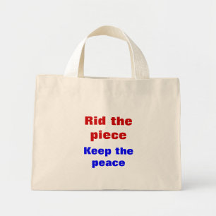 Mini Tote Bag Message de paix