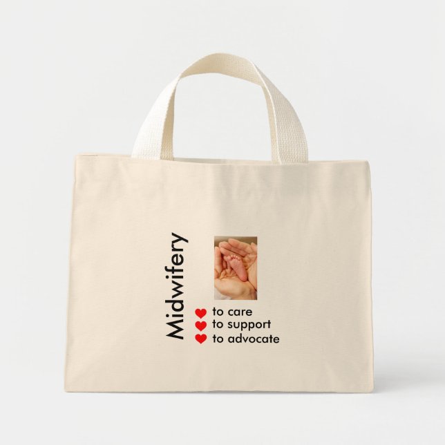 Mini Tote Bag Midwifery (Devant)
