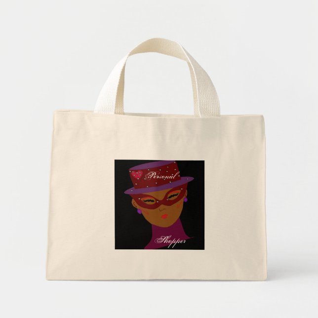 Mini Tote Bag Mode Personal Shopper En Natural III (Devant)